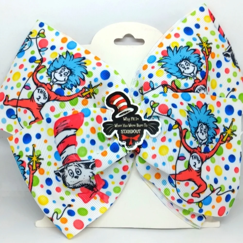 Dr Seuss hair bow